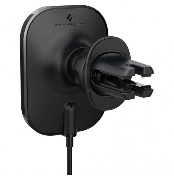 Spigen ITM12W ONETAP PRO 3 MAGNETISK MAGSAFE VENT BILMONTERING TRÅDLÖS LADDARE SVART