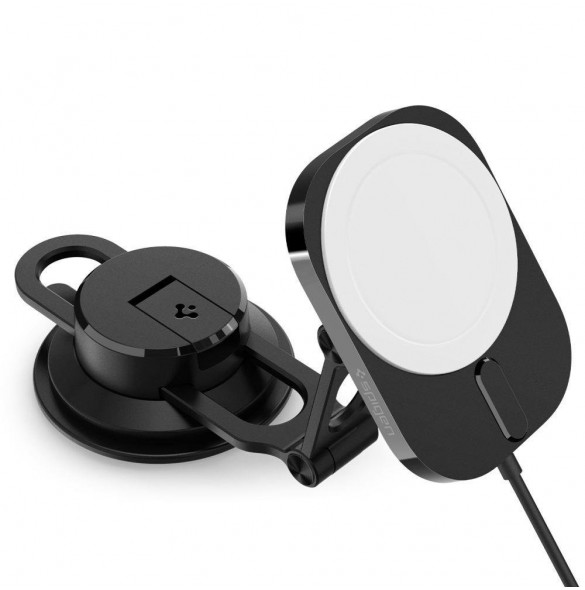 Spigen ITM35W ONETAP PRO 3 MAGNETISK MAGSAFE DASHBOARD BILMONTERING TRÅDLÖS LADDARE SVART