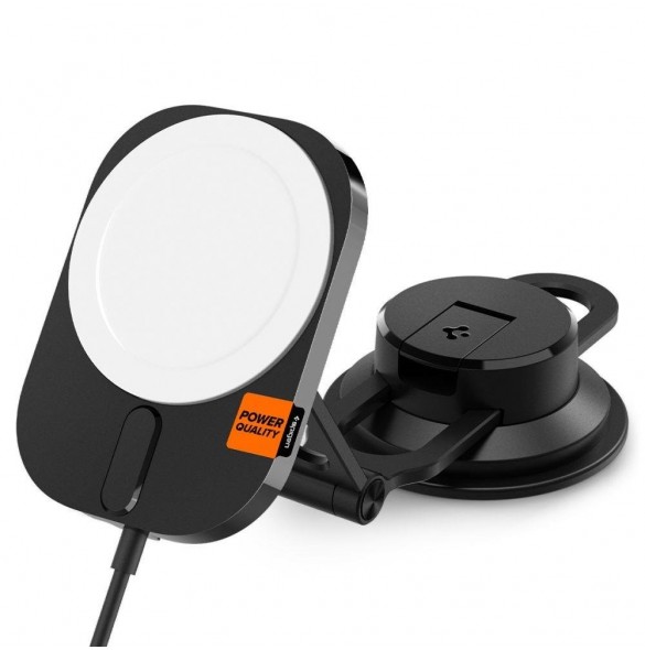Spigen ITM35W ONETAP PRO 3 MAGNETISK MAGSAFE DASHBOARD BILMONTERING TRÅDLÖS LADDARE SVART