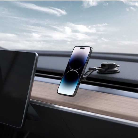 Spigen ITS35-3 ONETAP MAGNETISK MAGSAFE VINDRUTA OCH DASHBOARD BILMONTAGE SVART