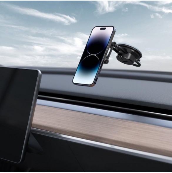 Spigen ITS35-3 ONETAP MAGNETISK MAGSAFE VINDRUTA OCH DASHBOARD BILMONTAGE SVART