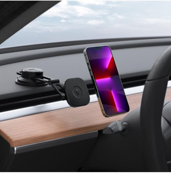 Spigen ITS35-3 ONETAP MAGNETISK MAGSAFE VINDRUTA OCH DASHBOARD BILMONTAGE SVART