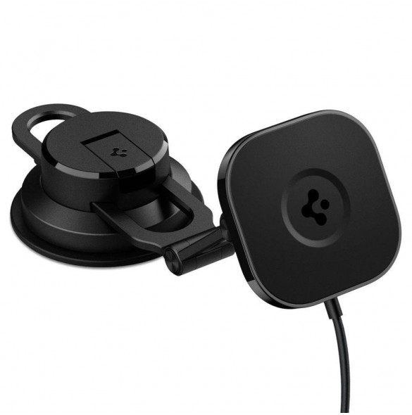 Spigen ITS35W-3 ONETAP PRO 3 MAGNETISK MAGSAFE VINDRUTA OCH DASHBOARD BILMONTERING TRÅDLÖS LADDARE SVART