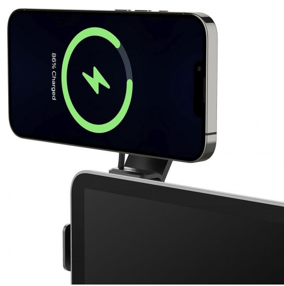 Spigen ITT90W ONETAP MAGNETISK MAGSAFE SKÄRMBILD TRÅDLÖS LADDARE TESLA MODELL 3 / Y / X / S SVART