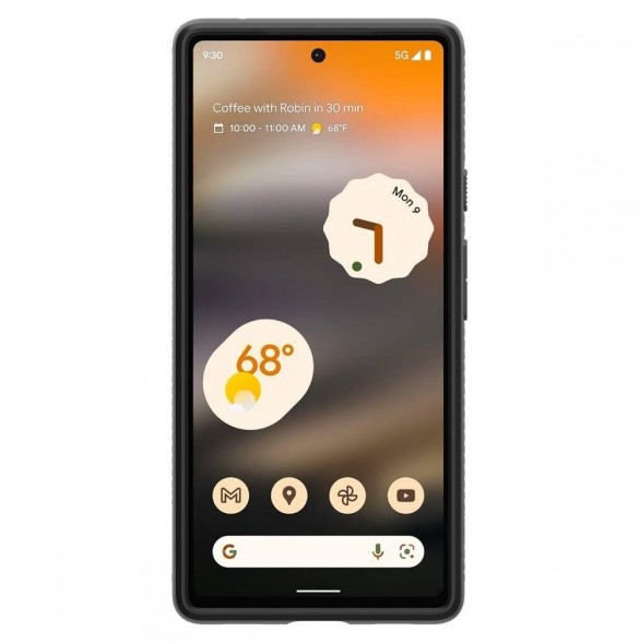 Spigen Liquid Air-fodral Google Pixel 6A svart (20919-0)
