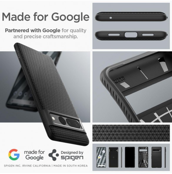 Spigen Liquid Air skal för Google Pixel 7 Pro svart