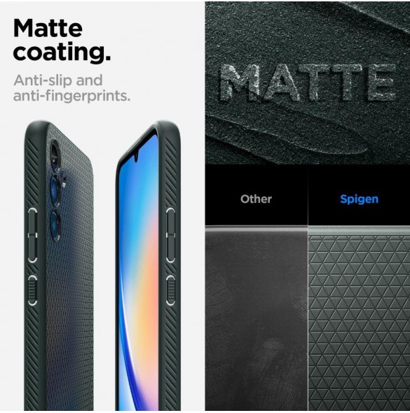 Spigen LIQUID AIR GALAXY A34 5G ABYSS GRÖN