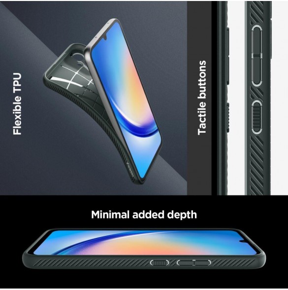 Spigen LIQUID AIR GALAXY A34 5G ABYSS GRÖN