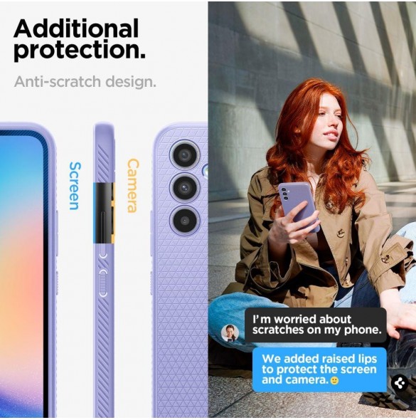 Spigen LIQUID AIR GALAXY A34 5G FANTASTISK VIOLET