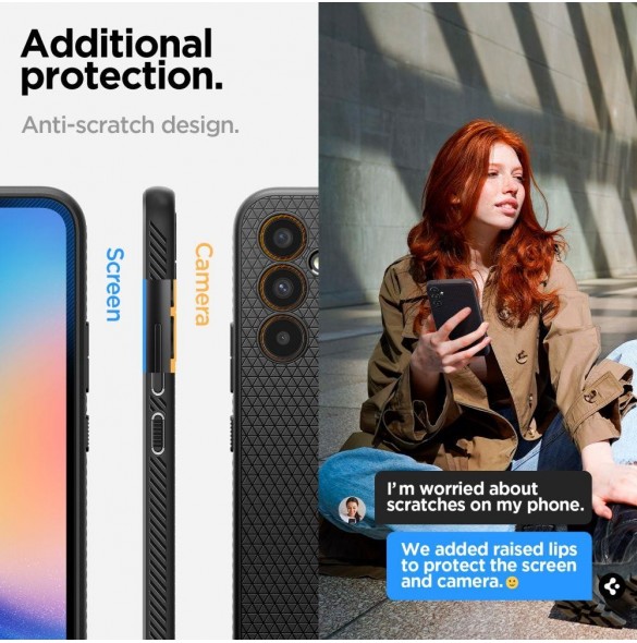 Spigen LIQUID AIR GALAXY A34 5G MATSVART