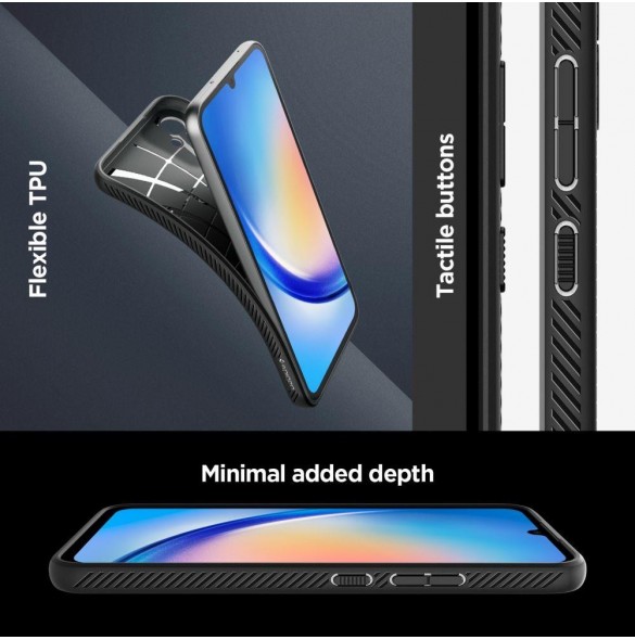Spigen LIQUID AIR GALAXY A34 5G MATSVART