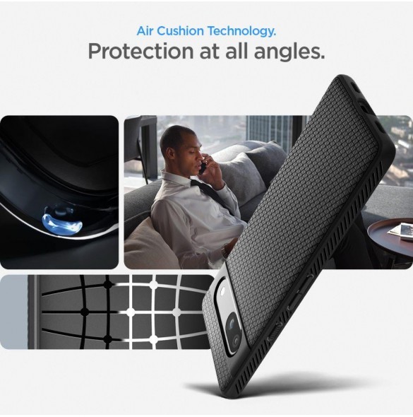 Spigen LIQUID AIR GOOGLE PIXEL 7A MATSVART