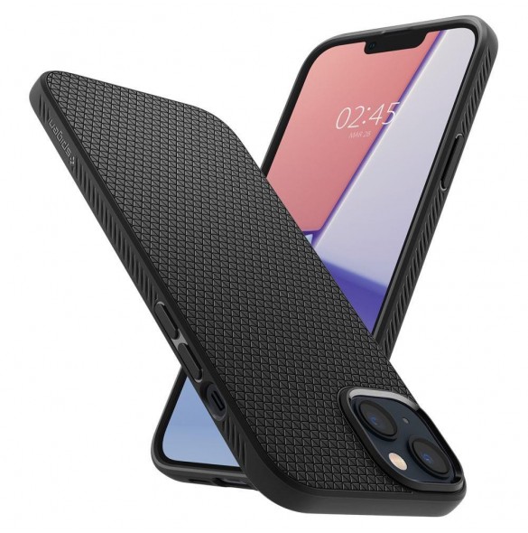 Spigen LIQUID AIR IPHONE 14 PLUS MATSVART