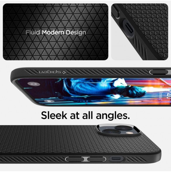 Spigen LIQUID AIR IPHONE 14 PLUS MATSVART