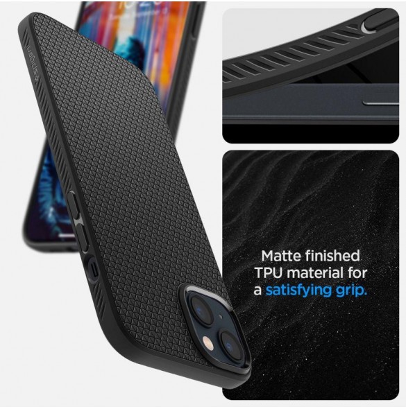 Spigen LIQUID AIR IPHONE 14 PLUS MATSVART