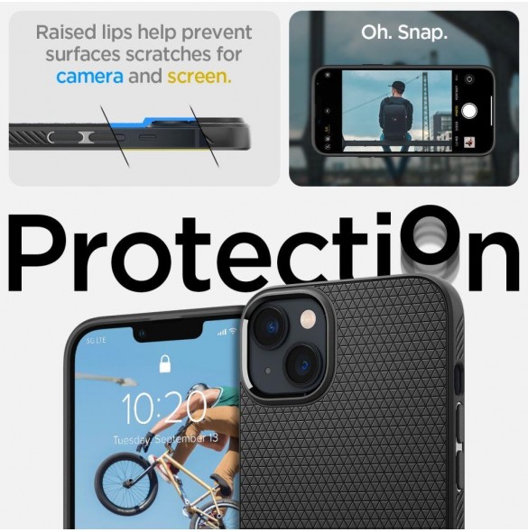 Spigen LIQUID AIR IPHONE 14 PLUS MATSVART