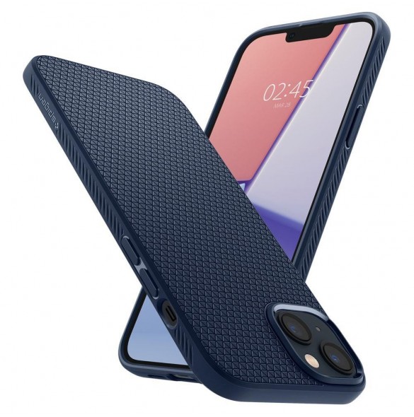 Spigen LIQUID AIR IPHONE 14 PLUS MARINBLÅ