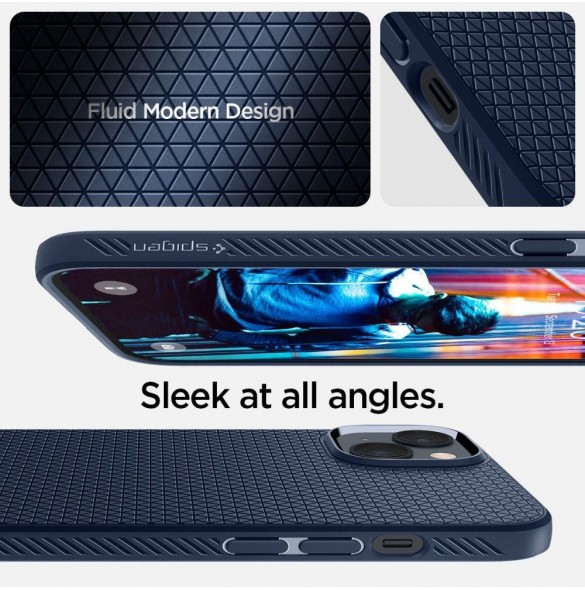 Spigen LIQUID AIR IPHONE 14 PLUS MARINBLÅ