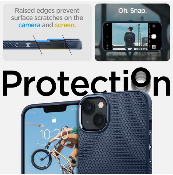 Spigen LIQUID AIR IPHONE 14 PLUS MARINBLÅ