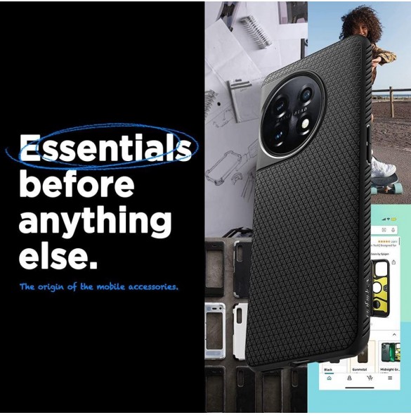 Spigen LIQUID AIR ONEPLUS 11 5G MATSVART
