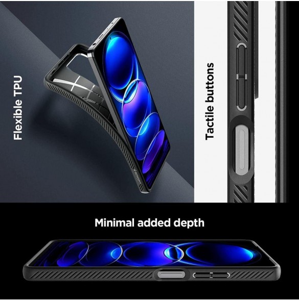 Spigen LIQUID AIR XIAOMI REDMI NOTE 12 PRO 5G / POCO X5 PRO 5G MATSVART