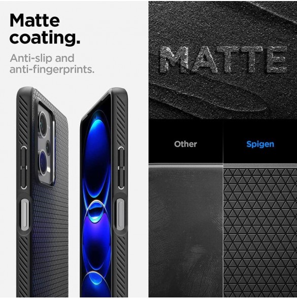 Spigen LIQUID AIR XIAOMI REDMI NOTE 12 PRO 5G / POCO X5 PRO 5G MATSVART