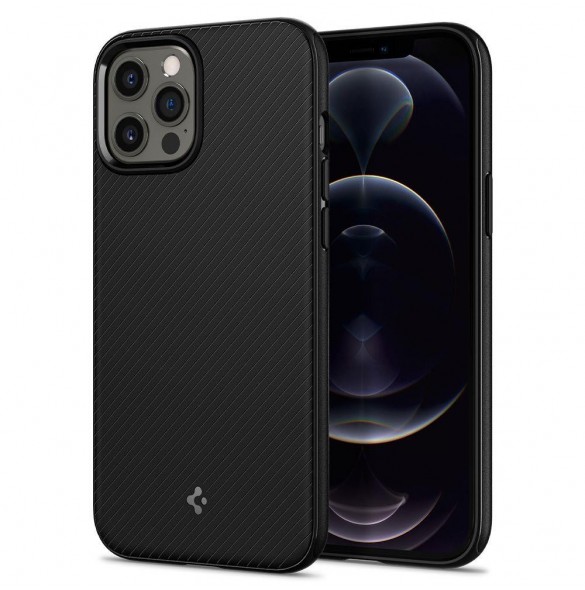 Spigen MAG ARMOR IPHONE 12/12 PRO MATSVART