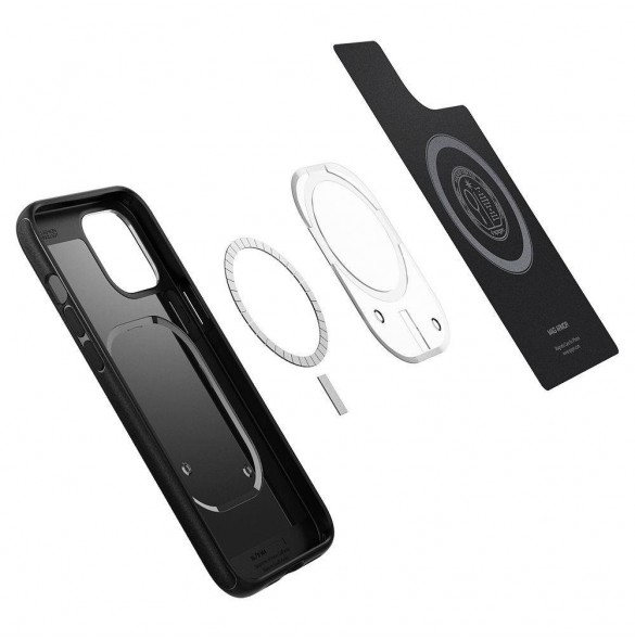 Spigen MAG ARMOR IPHONE 12/12 PRO MATSVART