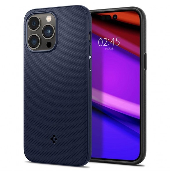 Spigen MAG ARMOR IPHONE 14 PRO MAX MARINBLÅ