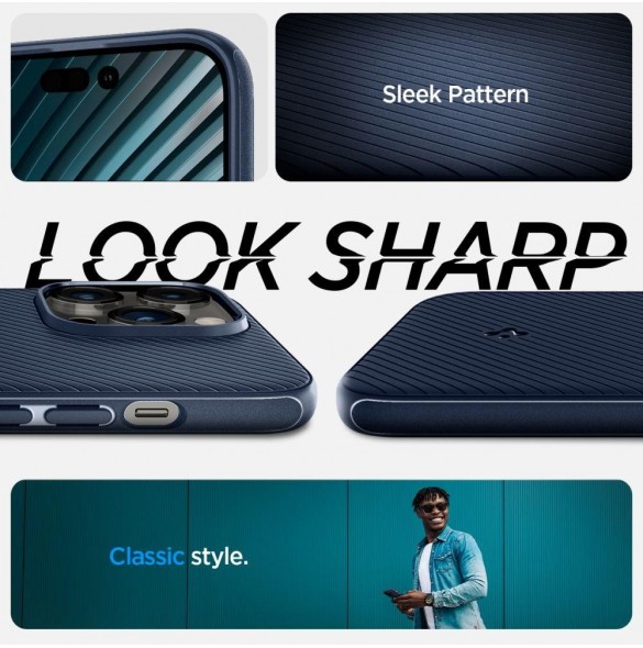 Spigen MAG ARMOR IPHONE 14 PRO MAX MARINBLÅ