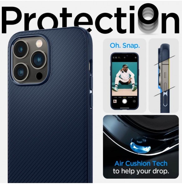 Spigen MAG ARMOR IPHONE 14 PRO MAX MARINBLÅ