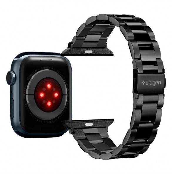 Spigen MODERN FIT BAND Apple Watch 4 / 5 / 6 / 7 / 8 / 9 / SE (38 / 40 / 41 MM) SVART