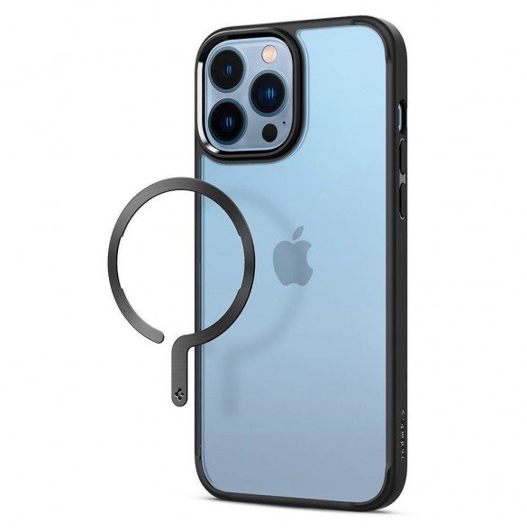 Spigen ONETAP MAGNETISK MAGSAFE RINGADAPTER MATSVART