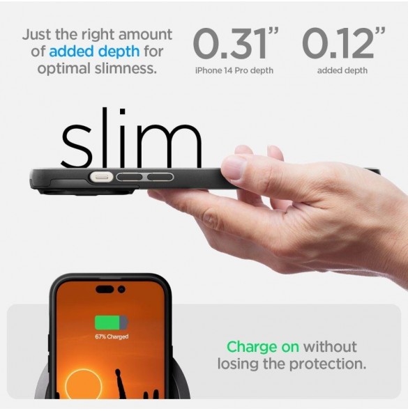 Spigen OPTIK ARMOR MAG MAGSAFE IPHONE 14 PRO SVART