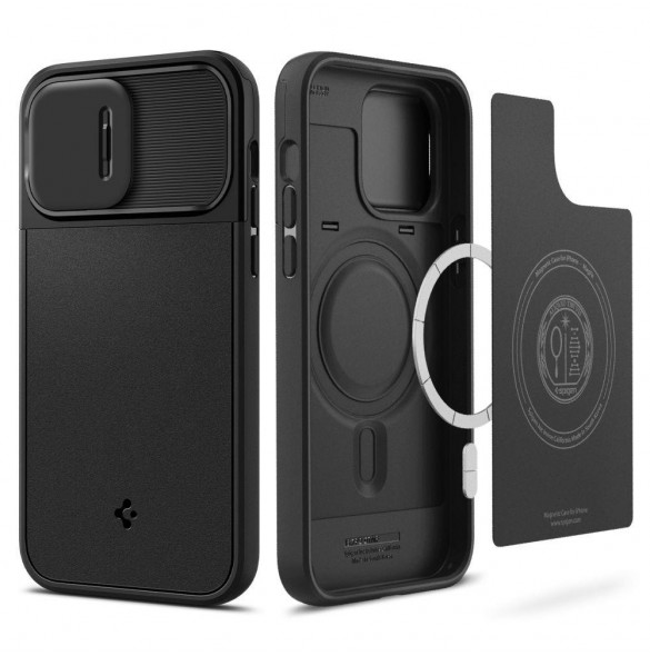 Spigen OPTIK ARMOR MAG MAGSAFE IPHONE 14 PRO MAX SVART
