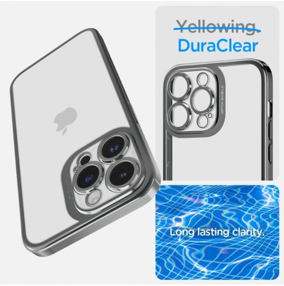Spigen OPTIK CRYSTAL IPHONE 14 PRO KROMGRÅ