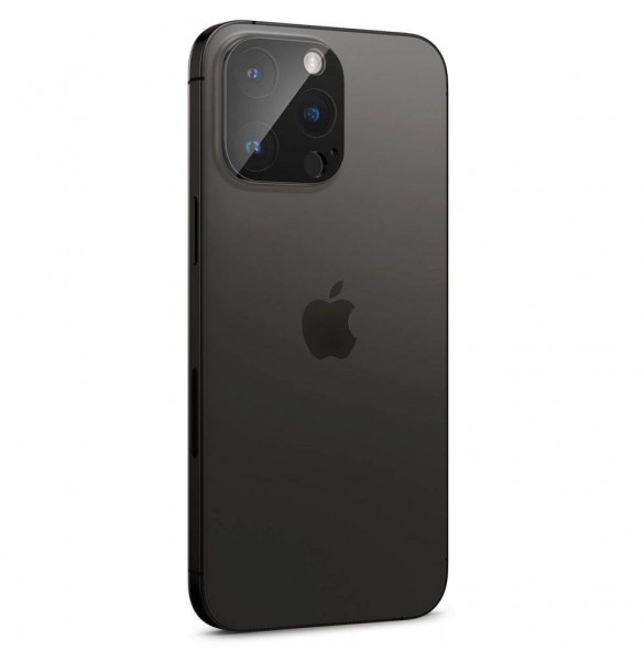 Spigen Optik. TR Camera Protector Kamerahärdat glas (2 st) iPhone 14 Pro/ 15 Pro / 14 Pro Max /15 Pro Max svart