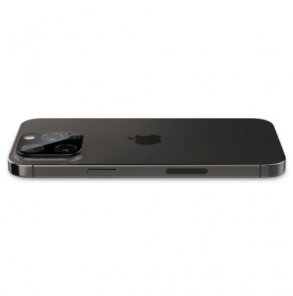 Spigen Optik. TR Camera Protector Kamerahärdat glas (2 st) iPhone 14 Pro/ 15 Pro / 14 Pro Max /15 Pro Max svart