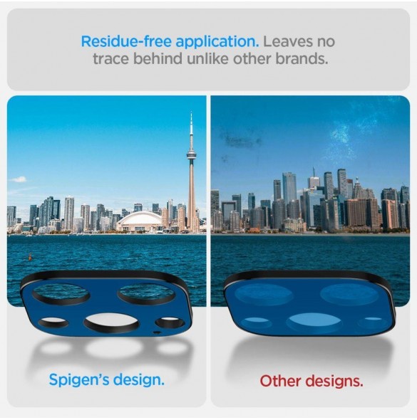 Spigen Optik. TR Camera Protector Kamerahärdat glas (2 st) iPhone 14 Pro/ 15 Pro / 14 Pro Max /15 Pro Max svart