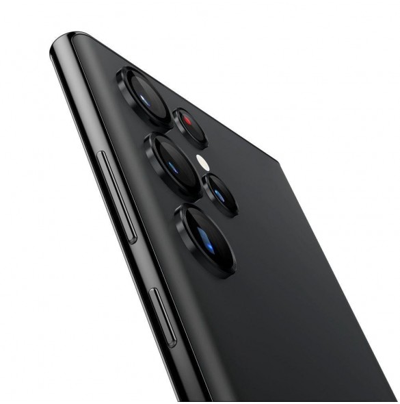 Spigen OPTIK.TR "EZ FIT" CAMERA PROTECTOR 2-PACK GALAXY S22 ULTRA BLACK COVER