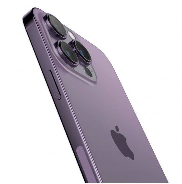 Spigen OPTIK.TR ”EZ FIT” CAMERA PROTECTOR 2-PACK IPHONE 14 PRO / 14 PRO MAX DEEP PURPLE