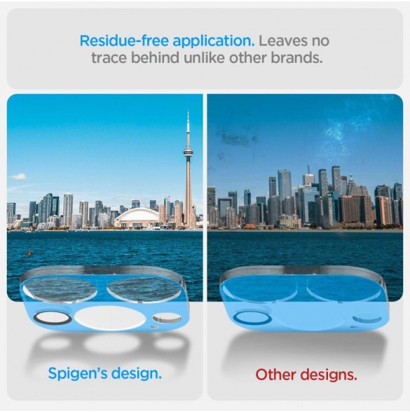 Spigen OPTIK.TR CAMERA PROTECTOR 2-PACK IPHONE 14 PRO / 14 PRO MAX CRYSTAL CLEAR COVER