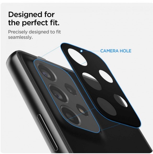 Spigen OptikCamera Protector Camera Island Tempered Glass (2 st) för Samsung Galaxy A33 5G / A53 5G / A73 5G Svart