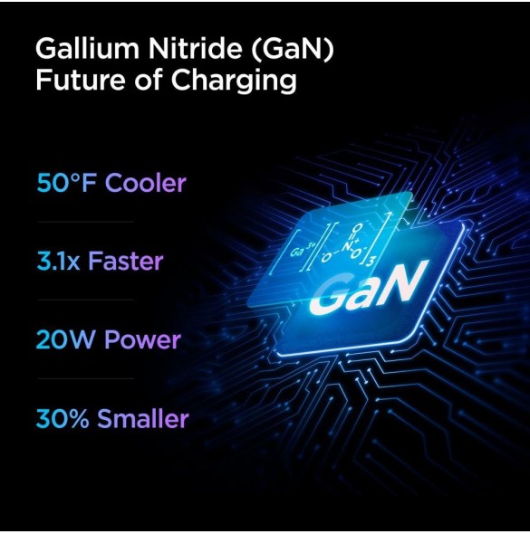 Spigen PE2C10CL 1-PORTS NÄTVERKSLADDARE PD20W + Lightning MFi KABEL VIT