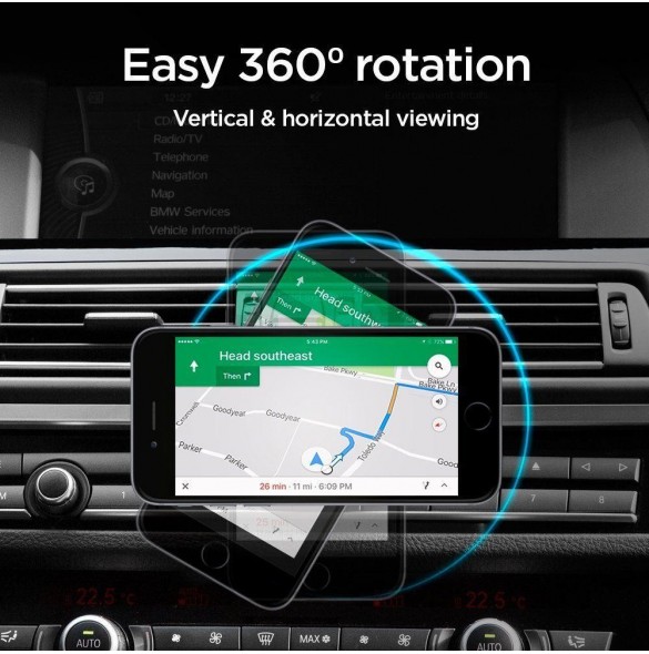Spigen QS24 MAGNETISK CD CAR MONTERINGSHÅLLARE