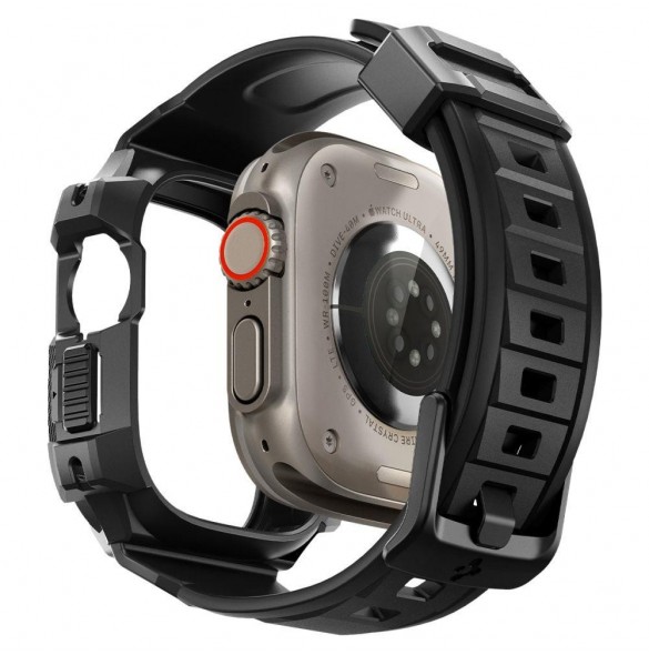 Spigen RUGGED ARMOR "PRO" Apple Watch ULTRA (49MM) SVART
