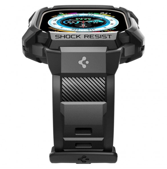 Spigen RUGGED ARMOR "PRO" Apple Watch ULTRA (49MM) SVART