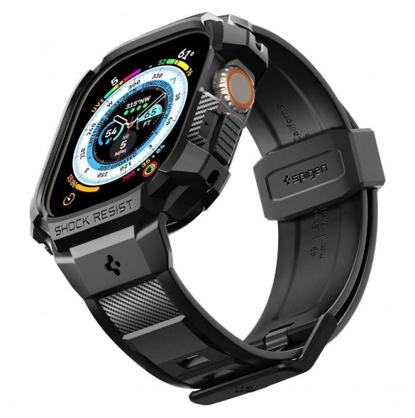 Spigen RUGGED ARMOR "PRO" Apple Watch ULTRA (49MM) SVART