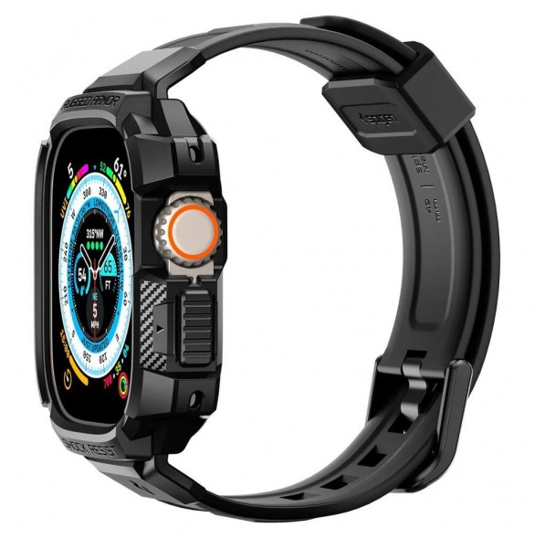 Spigen RUGGED ARMOR "PRO" Apple Watch ULTRA (49MM) SVART