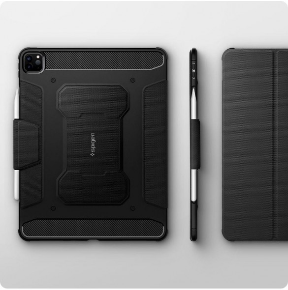 Spigen RUGGED ARMOR "PRO" IPAD PRO 12.9 2021 / 2022 SVART